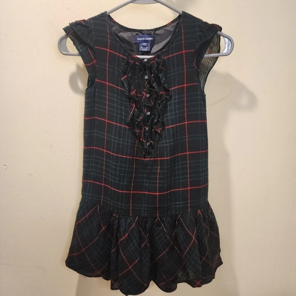 Ralph Lauren Plaid  Girls Dress Size 6x
